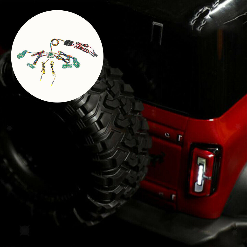 Portable RC LED Lights LED Lamp for 1/10 Bronco Car Parts Replaces Accessory