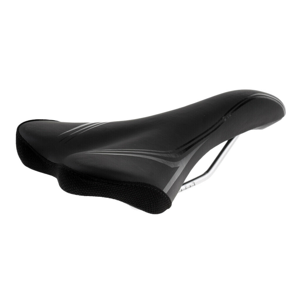 Mountain MTB Breatheable Saddle Curve Shape Bike Bicycle Seat Padded Cushion
