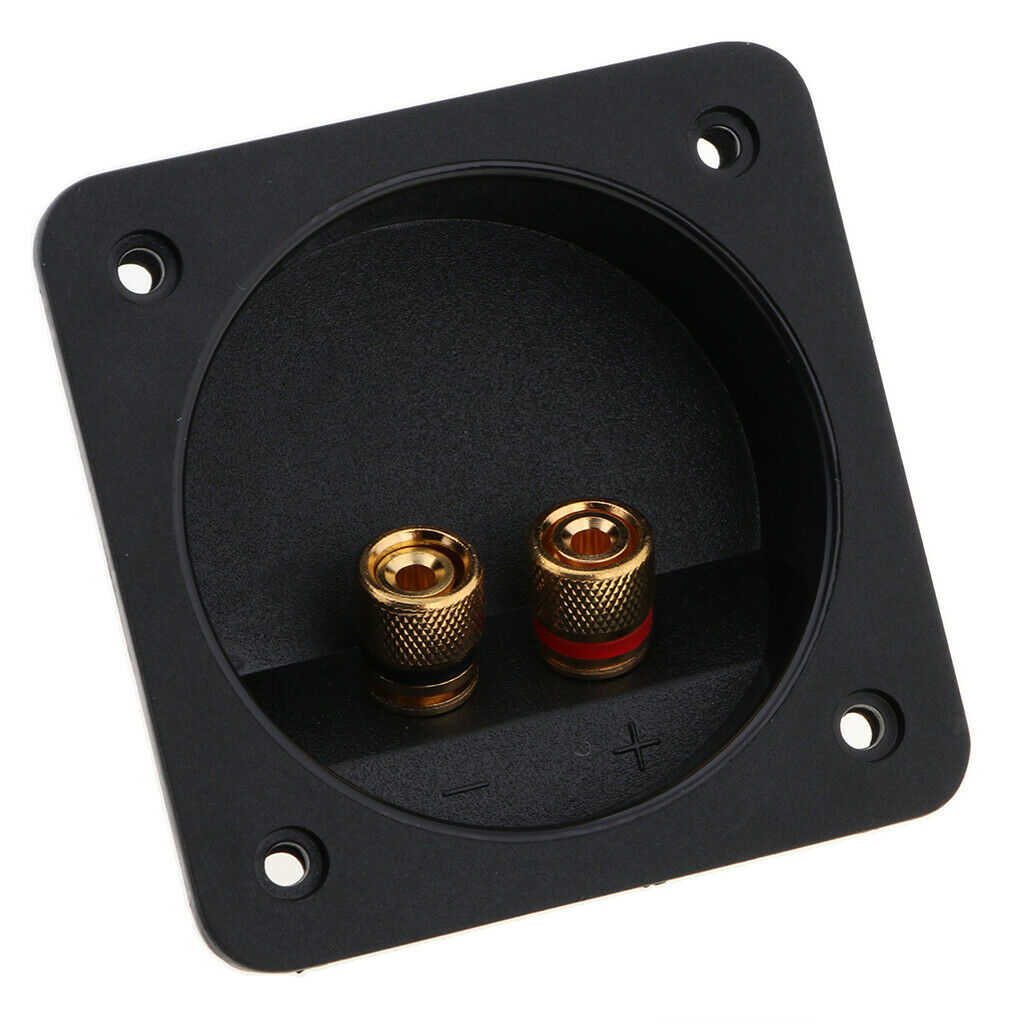 DIY 2-Way Speaker Box Terminal Binding Post Square Screw Cup Connector Subwoofer