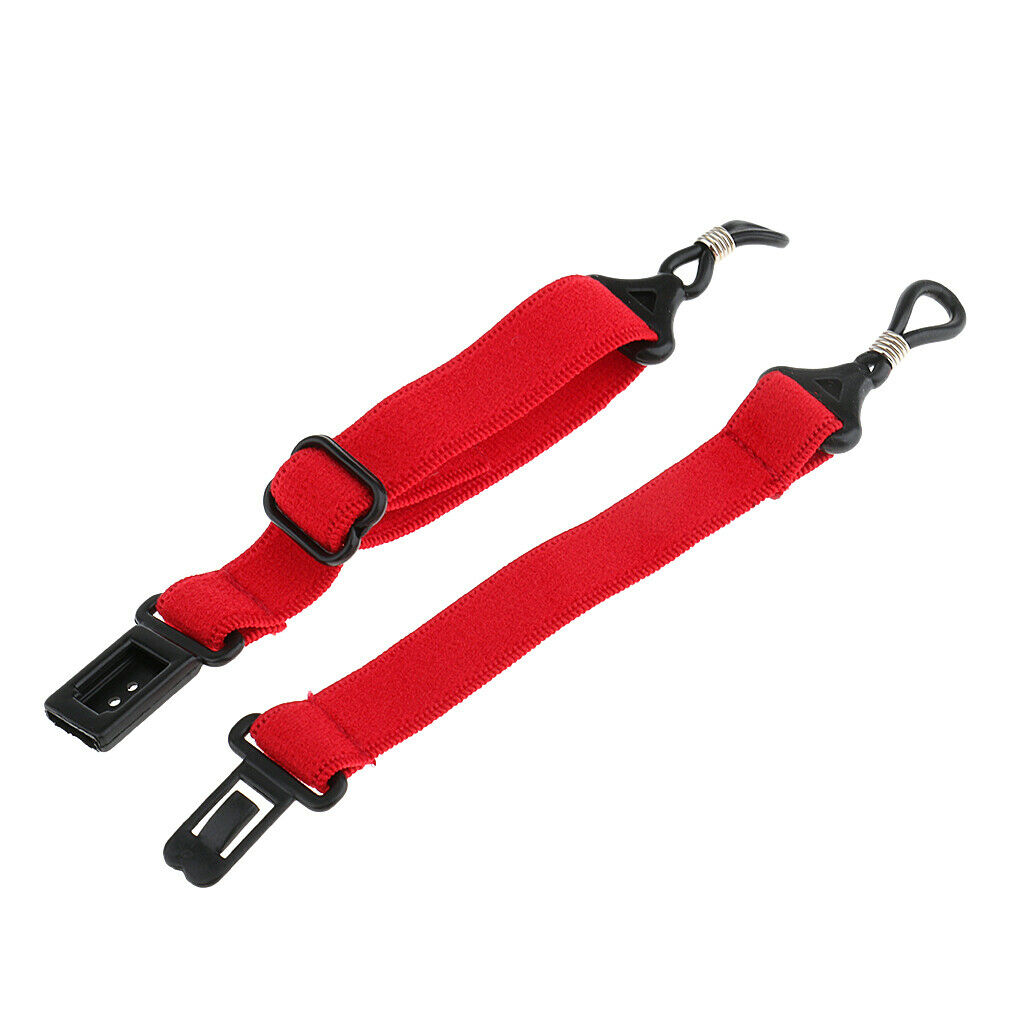 5Piece Sports Anti-slip Eyegalss Chain Glassses Lanyard Eyewear Holder Red