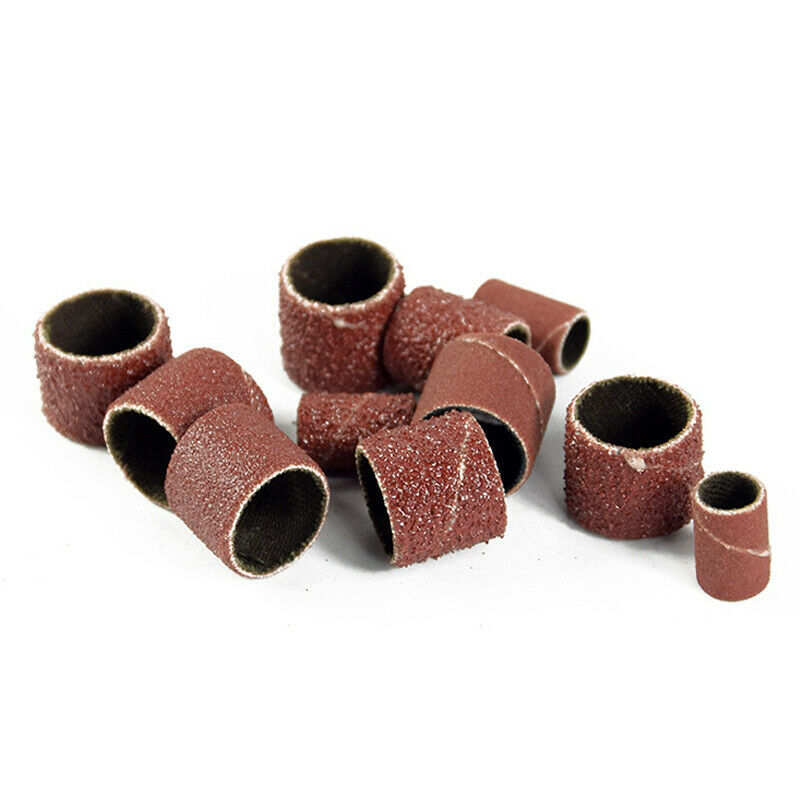 338x Grinding Wheel Tool 1/4" Sanding Bands Drums Sleeves Mix Grits Wood Working