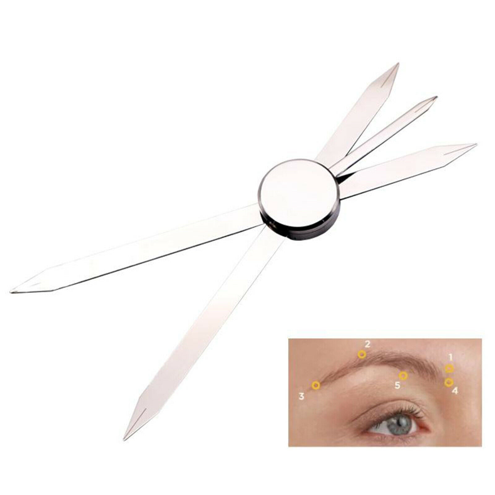 Microblading Caliper Golden Mean Eyebrow Stencil Ruler Permanent Makeup