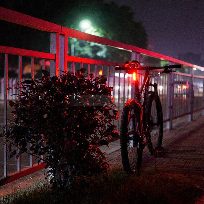 LED Bicycle Bike Tail Light Brake Rear Lamp Red USB Rechargeable Waterproof New
