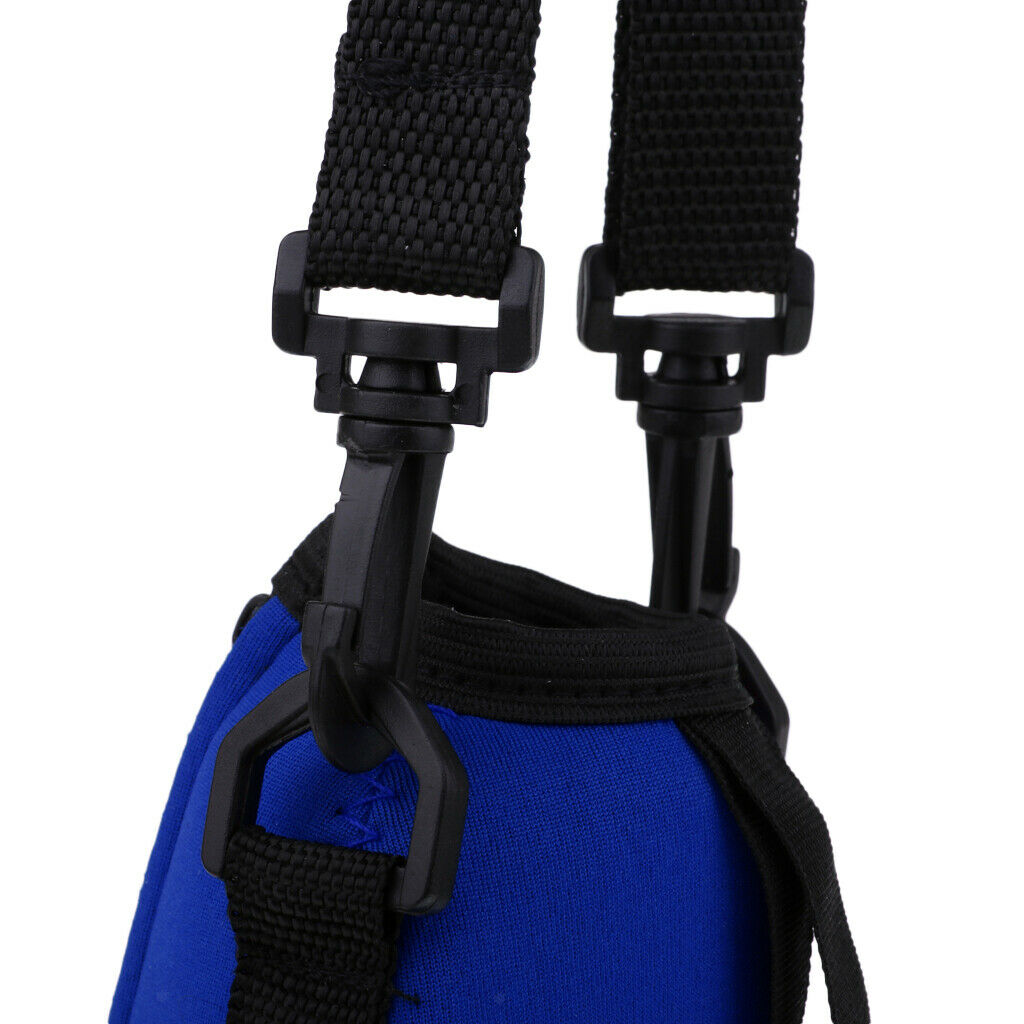 2X Sports Water Bottle Holder Water Bottle Sleeve with Adjustable Straps Blue