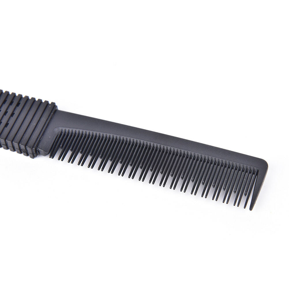 Double ends 2 Use Plastic Metal Hair Brushes Comb Barber Salon Tools Ed .l8