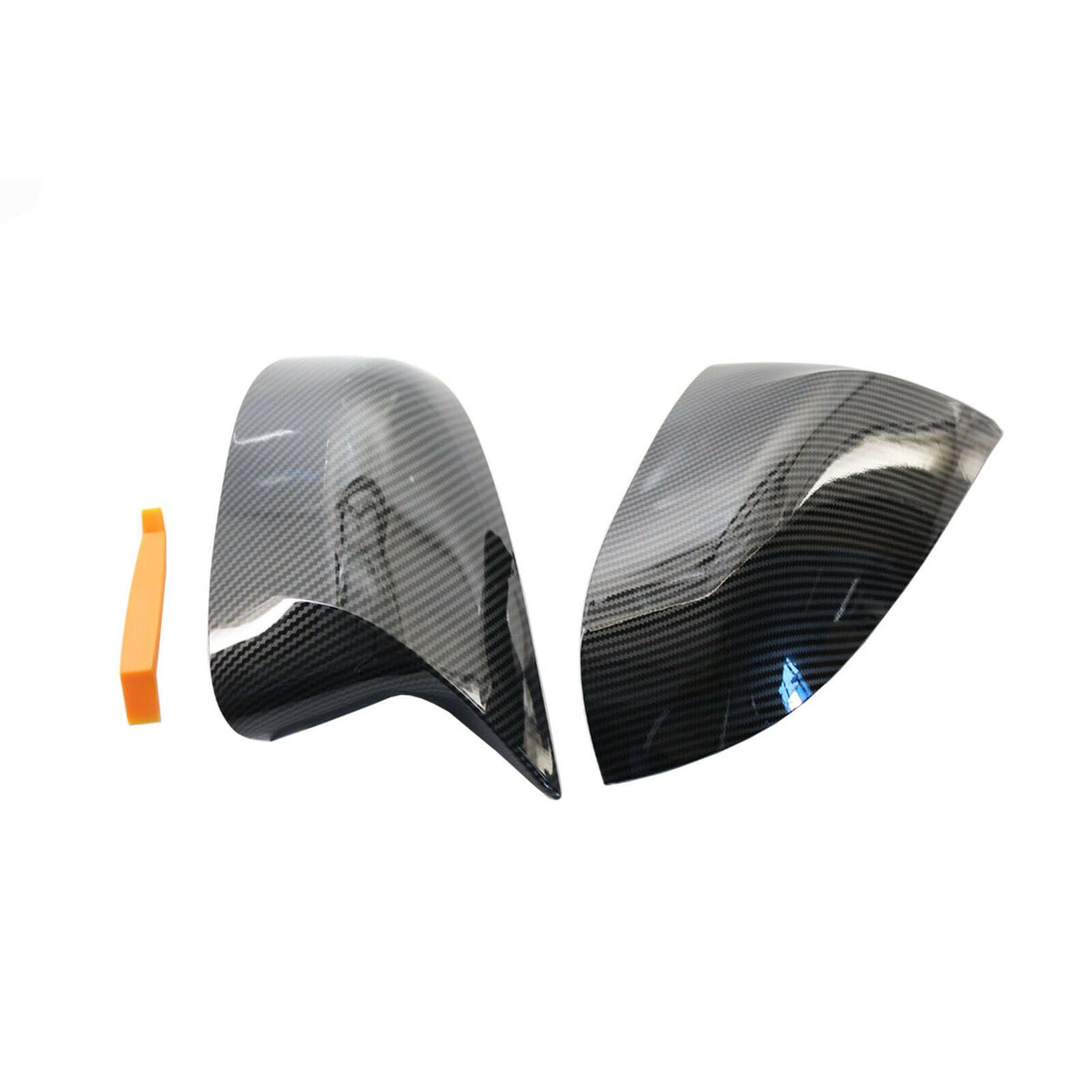 2 Pcs Carbon Fiber Side Mirror Covers Caps for BMW X4 G02 X5 G05 X6 G06