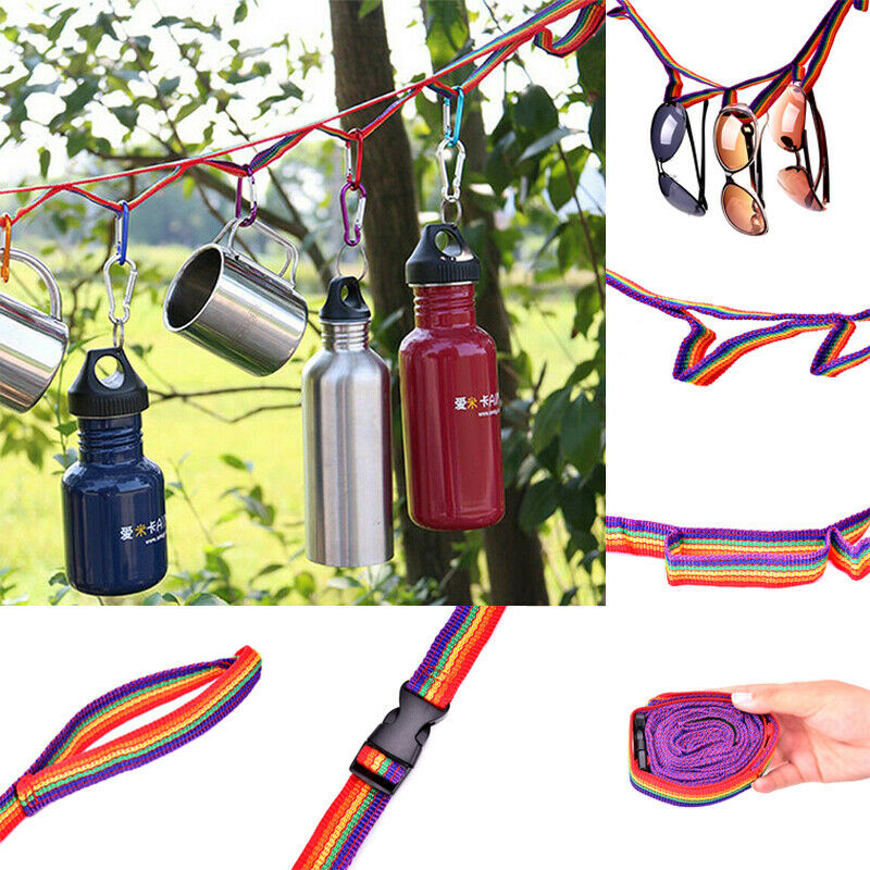 Rope Cord Outdoor Camping Hiking Accessories Colorful Tent Hang Lanyard Ten.t SJ