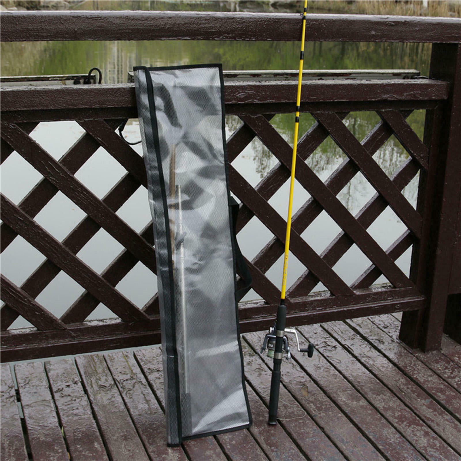 Simple Fishing Pole Bag Storage Bag PVC Transparent Foldable Storage Bag
