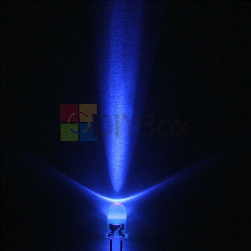 1000Pcs 5mm Round Red/Green/Blue/Yellow/White Water Clear LED Light Diodes Kits