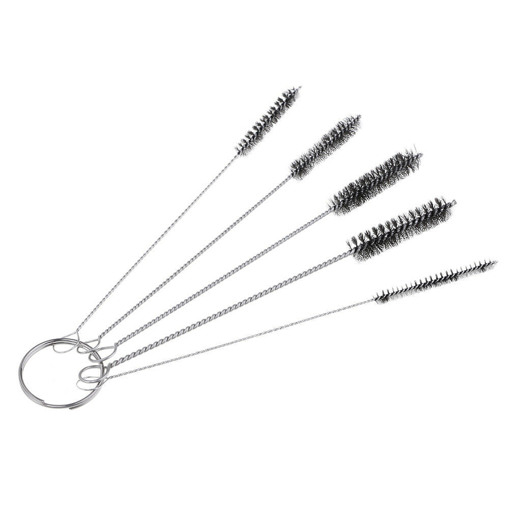 5 Pcs Drinking Straw Cleaning Brushes Set Pipe Tube Cleaner Nylon Bristles