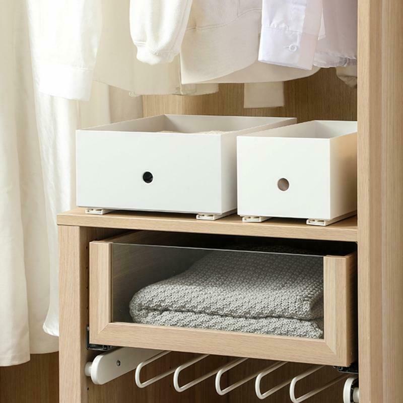 2Pcs Sliding Organizer Track Pull out Track for Kitchen Bedroom Silent Slide out