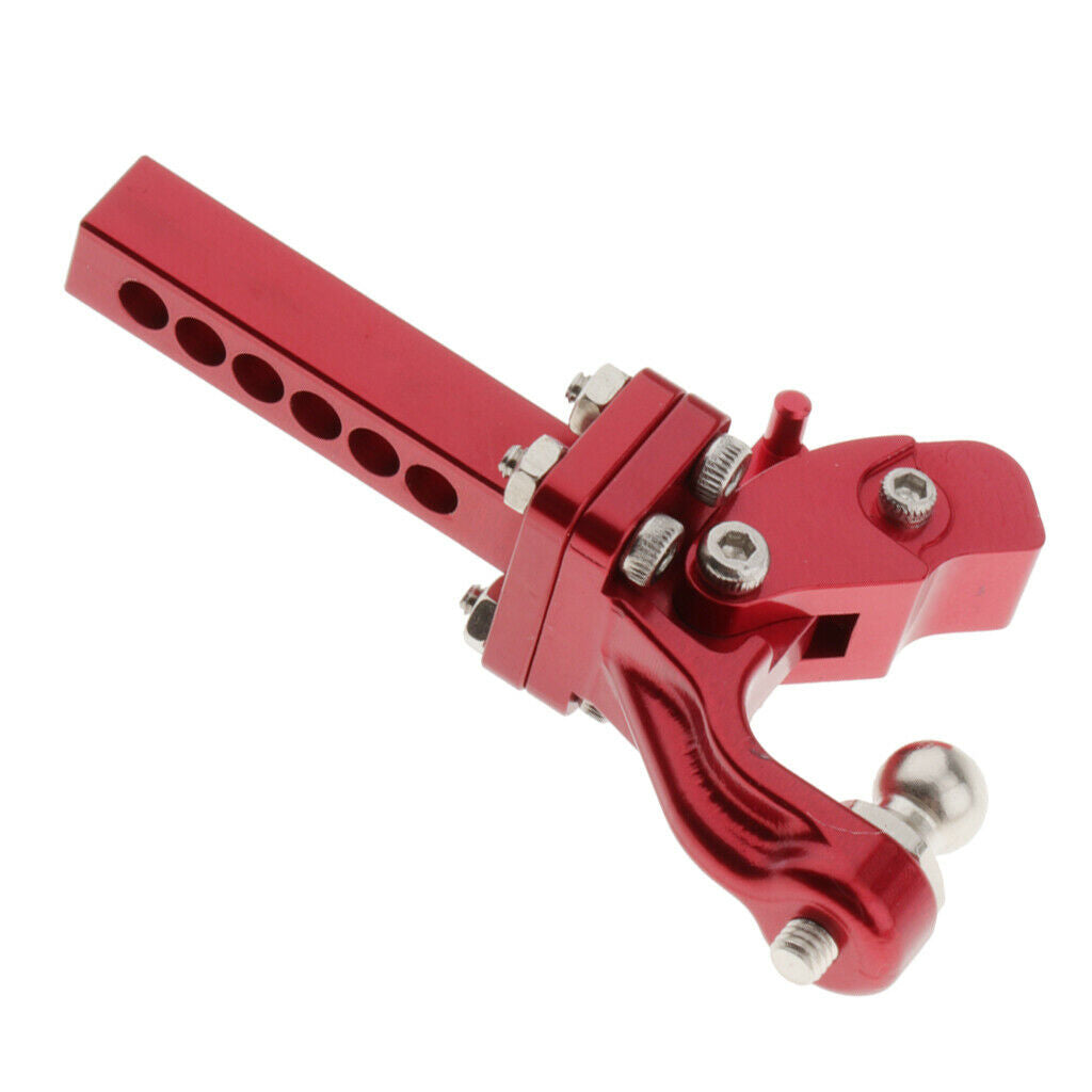 Metal Red RC Car Drop Hitch Receiver for 1/10 Axial SCX10 90046 Replacements