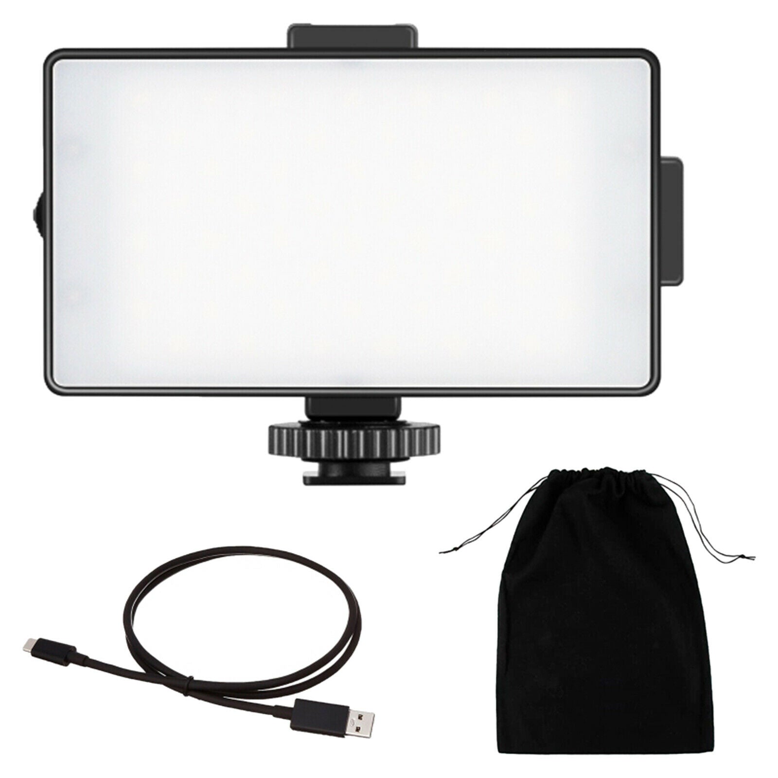Mini On-Camera Video Light Rechargeable Supplies for DSLR Cameras Shooting