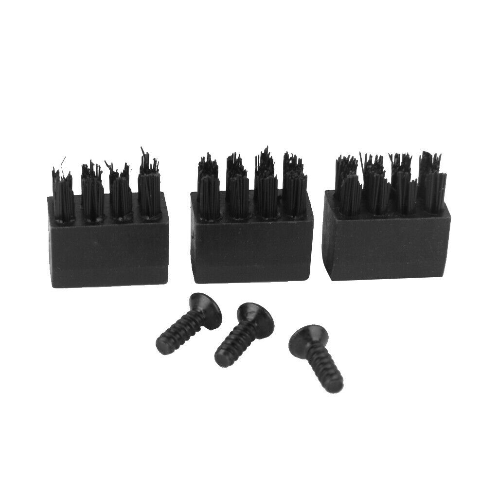 3pcs Replacement Brushes with Screw for Hostage Arrow Rest Archery Bow Black