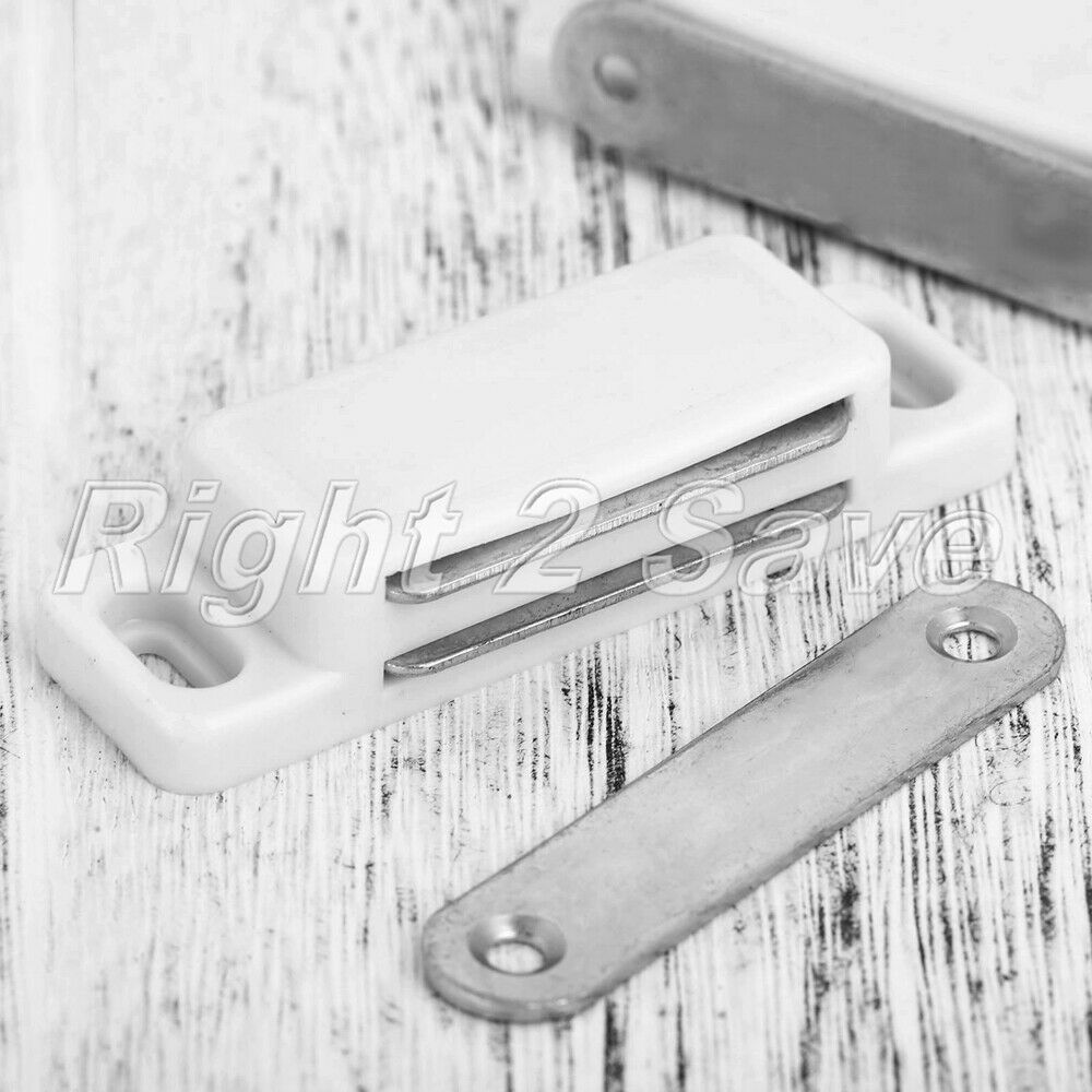 74*23mm Magnetic Cupboard Door Catch Strong Furniture Cabinet Latches & Screws