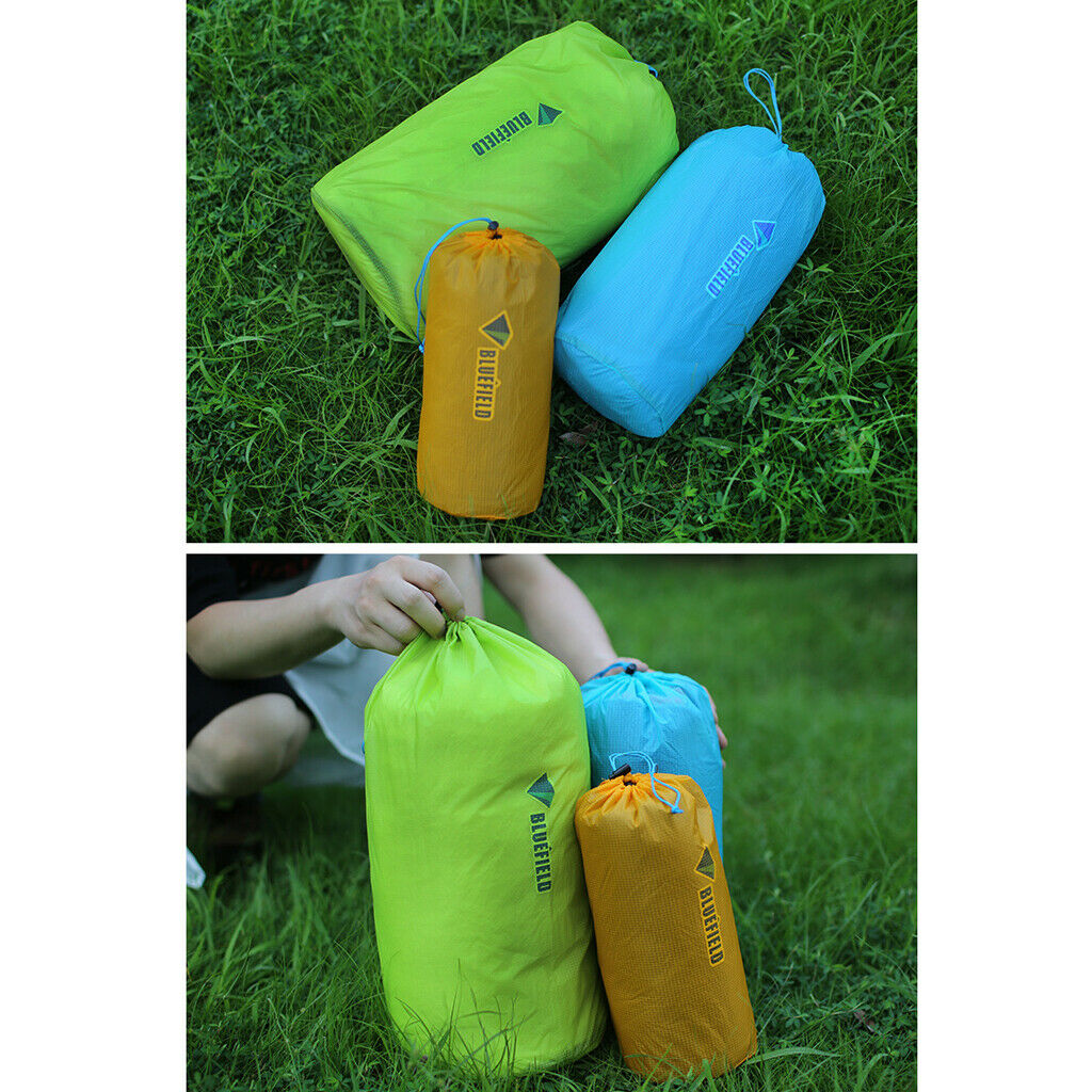 2X Waterproof Drawstring Storage Stuff Sack Dry Bag Outdoor Travel Sky blue M