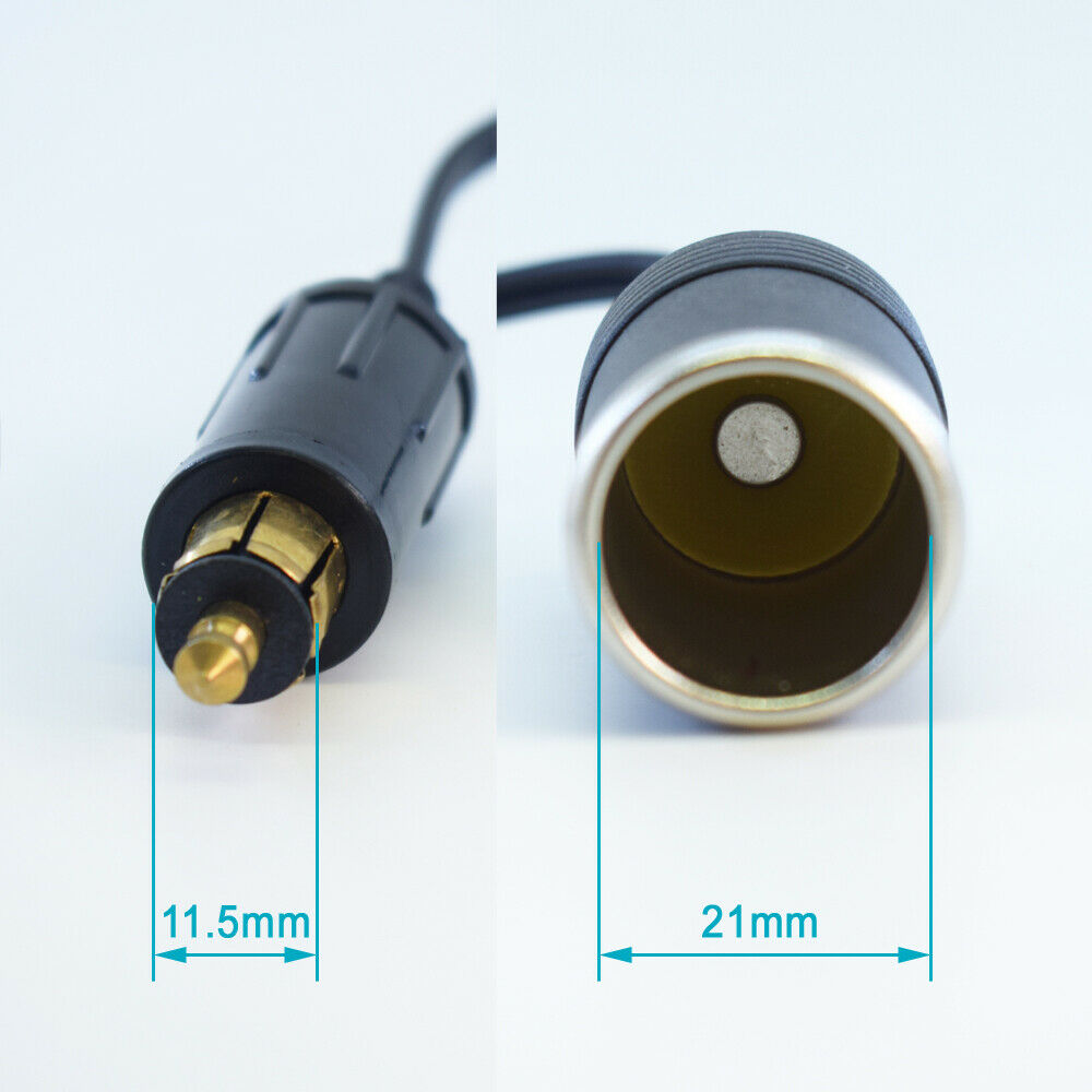1 set Cigarette Lighter Hella Merit EU Male To Female Socket Adapter Lead
