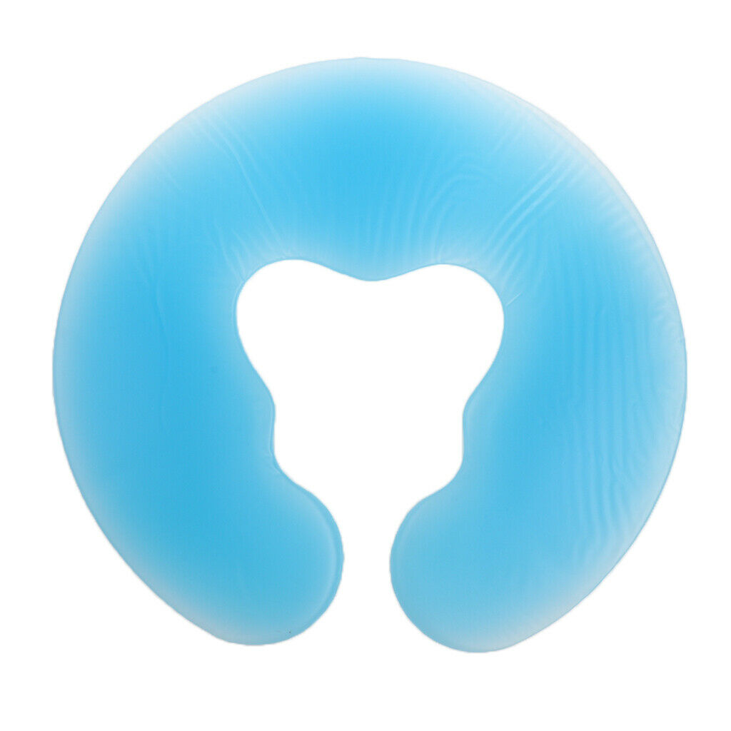 Set of 2 Silicone Gel Pillow Face Head Rest Cradle Cushion Bolsters Pad