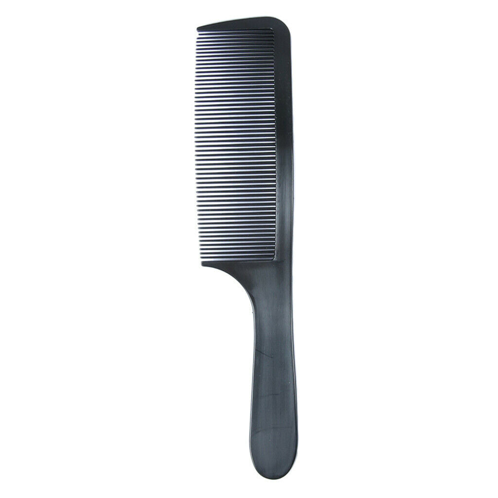 2pcs Plastic Curved Hair Clipper Cutting Comb Barber Salon Slicked-back Hair