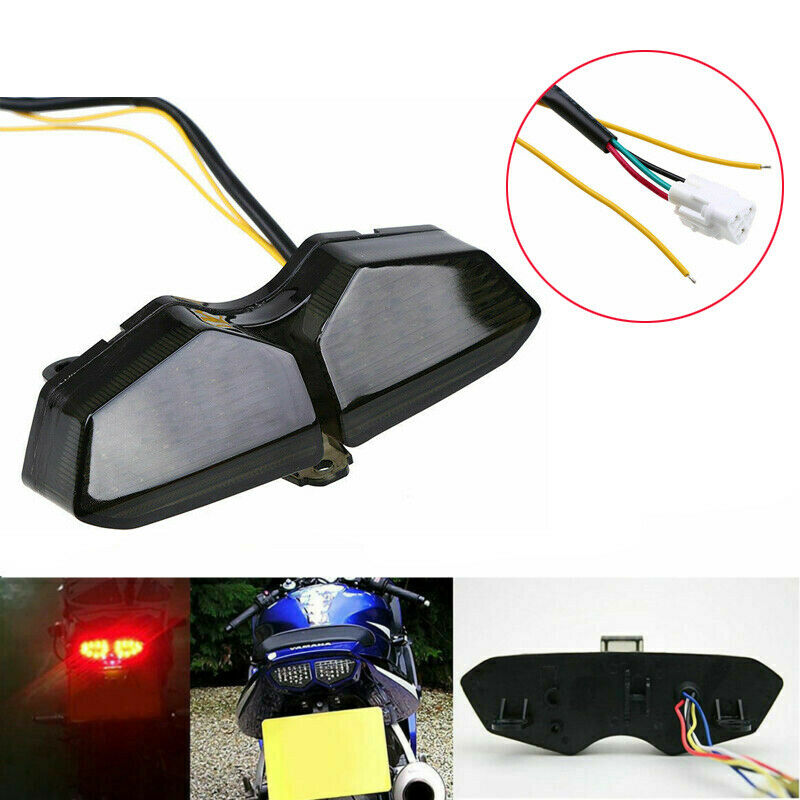 Motorcycle Rear Tail Light LED Brake Turn Signal For Yamaha YZF R6 YZF-R6 03-05