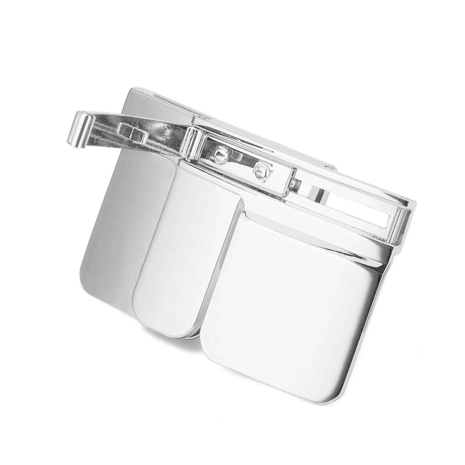 Folding Belt Buckle Belts Alternative Waistband Clip Alloy Smooth Buckle C8W5