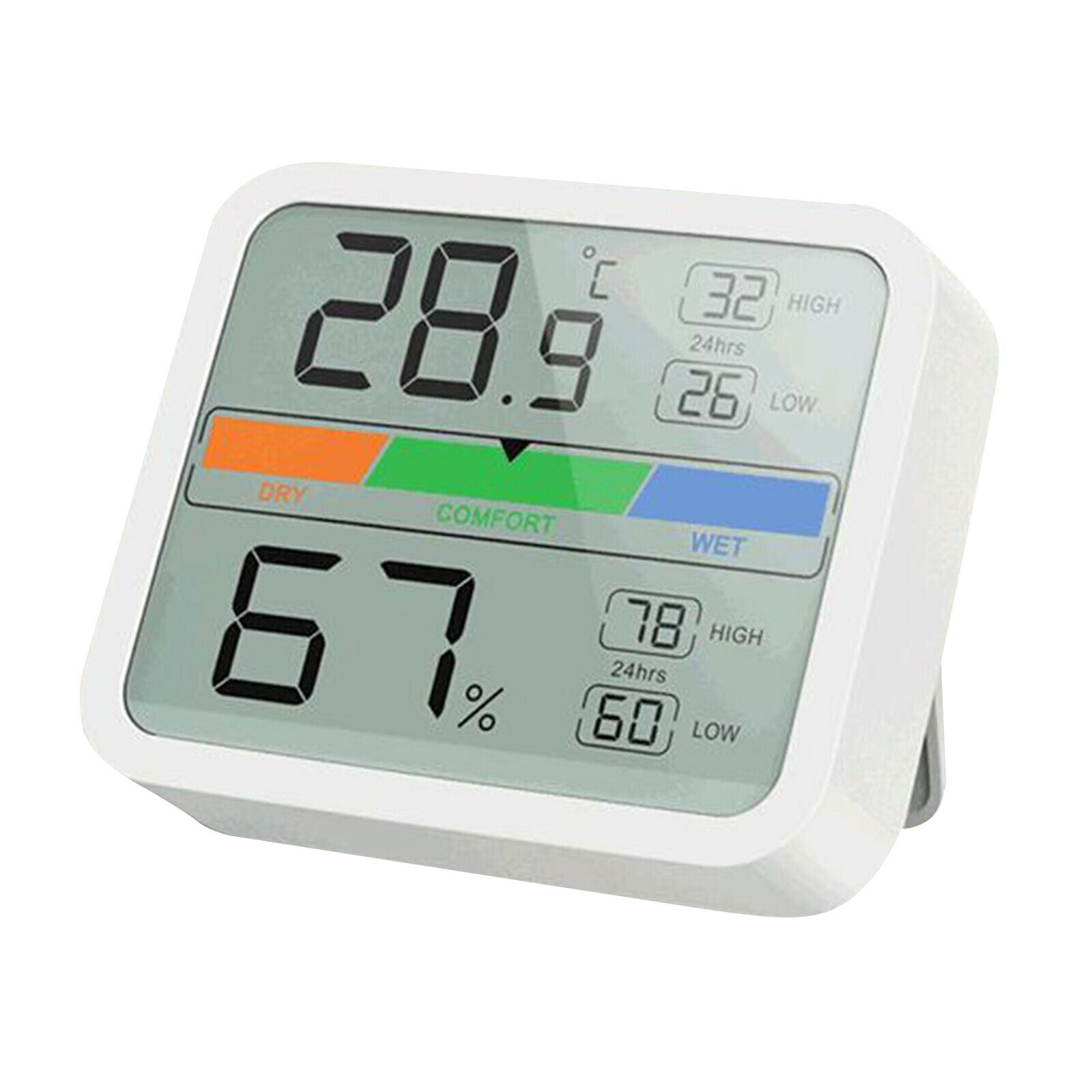 Accurate Digital LCD Thermometer Hygrometer Temperature Humidity Monitor