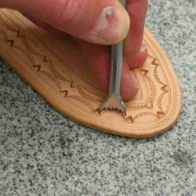 20PCS DIY Carving Craft Stamps Punch Leather Tools Working Saddle Making Set