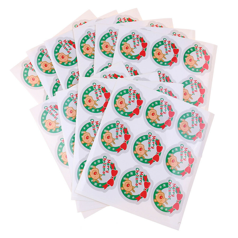 90pcs Merry Christmas Sealing Stickers DIY Gifts Labels Candy Packaging Ta.l8