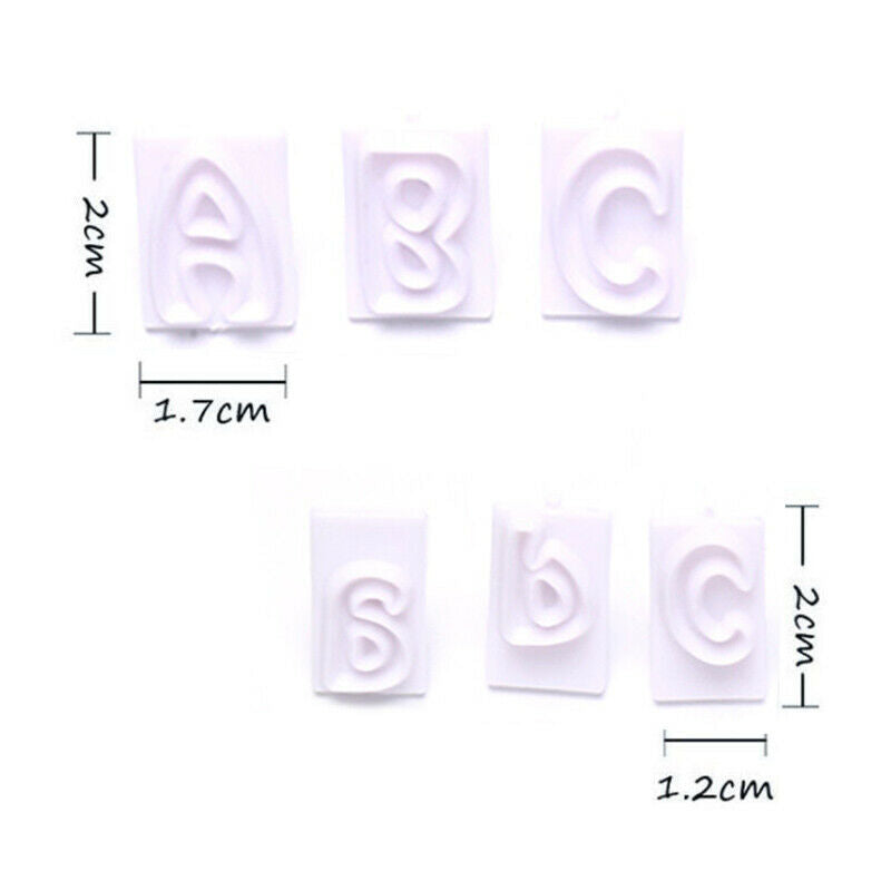 64PCS/Set DIY Cake Mold Alphabet Numbers Handmade Baking Pastry Cookie To RC FT