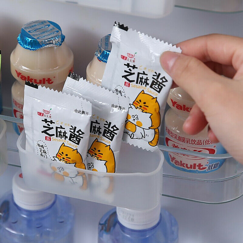 Refrigerator Seasoning Storage Box Kitchen Goods Sauce Rack Mini Storage racFCA