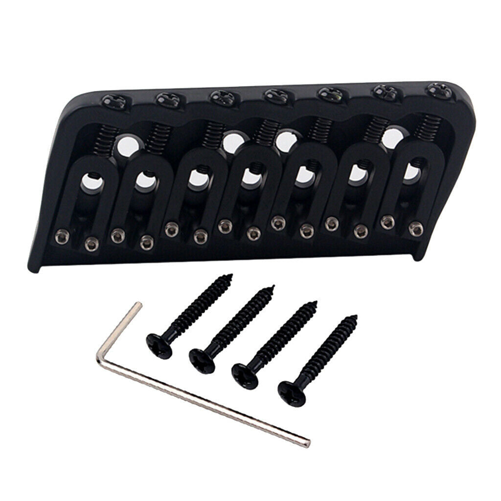 Electric Guitar Bridge, 94MM Metal Fixed Hardtail Saddle Bridge Top Load Guitar