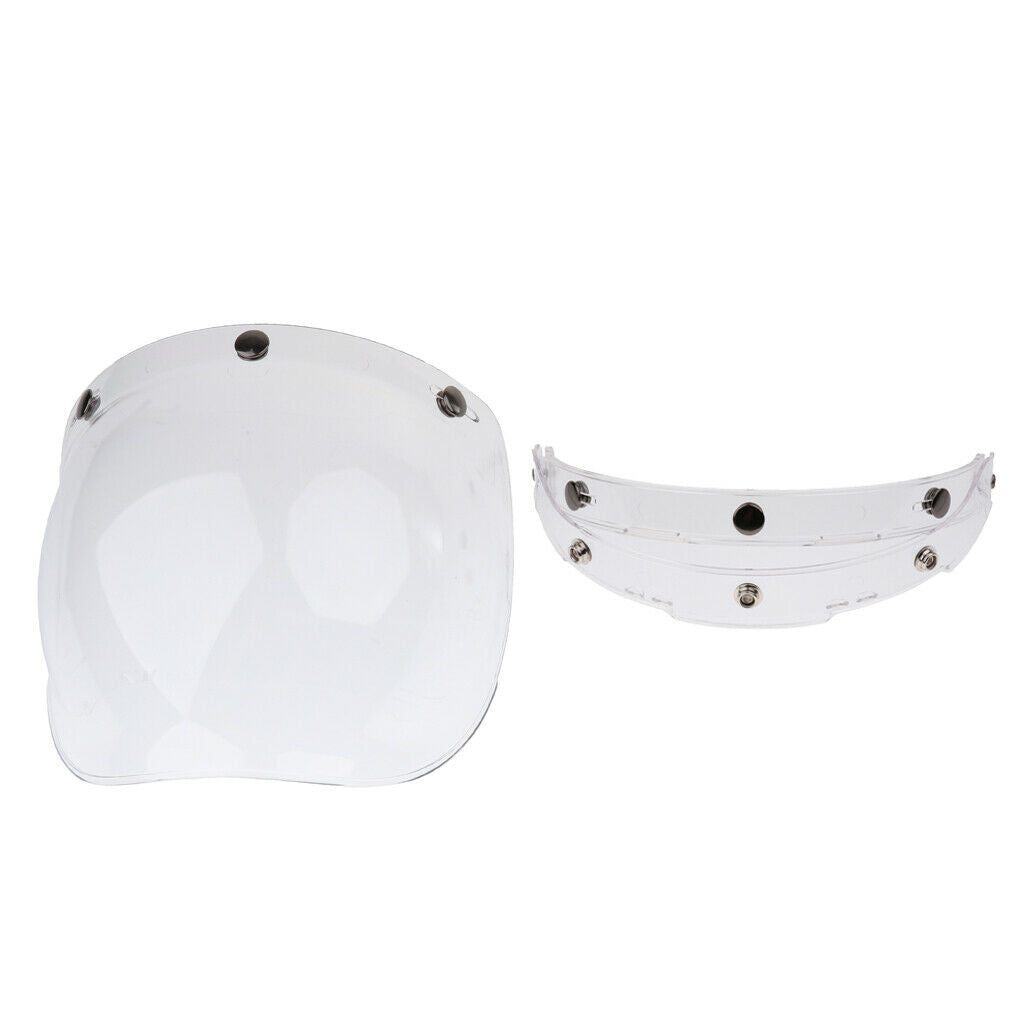 2 Colors Bubble Shield Visor for Biltwell Bonanza Gringo & 3 Snap Helmets