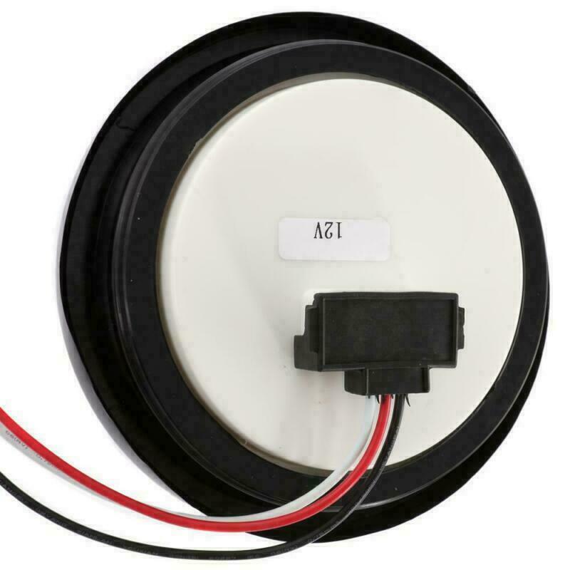 4" Round Led Stop Turn Tail Lights Trailer Truck Backup Reverse 2 Red + 2 White