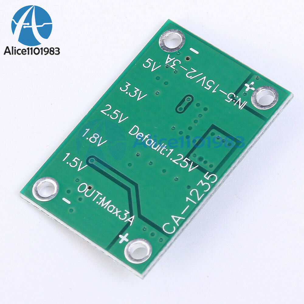 Universal 5-16V To 1.25V/1.5V/1.8V/2.5V/5V Adjustable Step Down Power Module