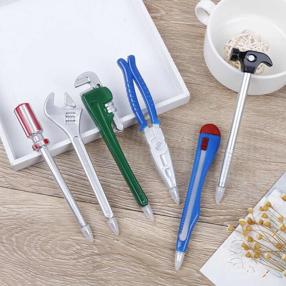 6Pcs Novelty tool pens set for school office student supplies gift kid to.l8