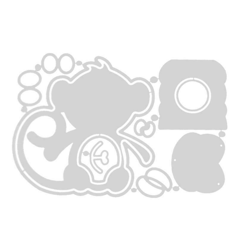 Easter Monkey Box Metal Cutting Dies Stencil Scrapbooking DIY Album Stamp Paper