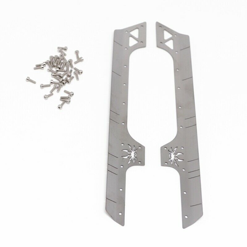2Pcs Metal Side Skirt Surround for 1/10 RC Cler Car Axial SCX10 90046 AXI03007P5