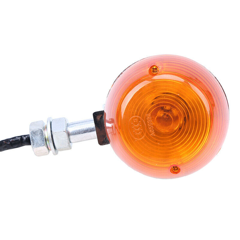 Amber Motorcycle Dirt Bike Rear Turn Signal Lights 12mm Universal For Yamaha ATV