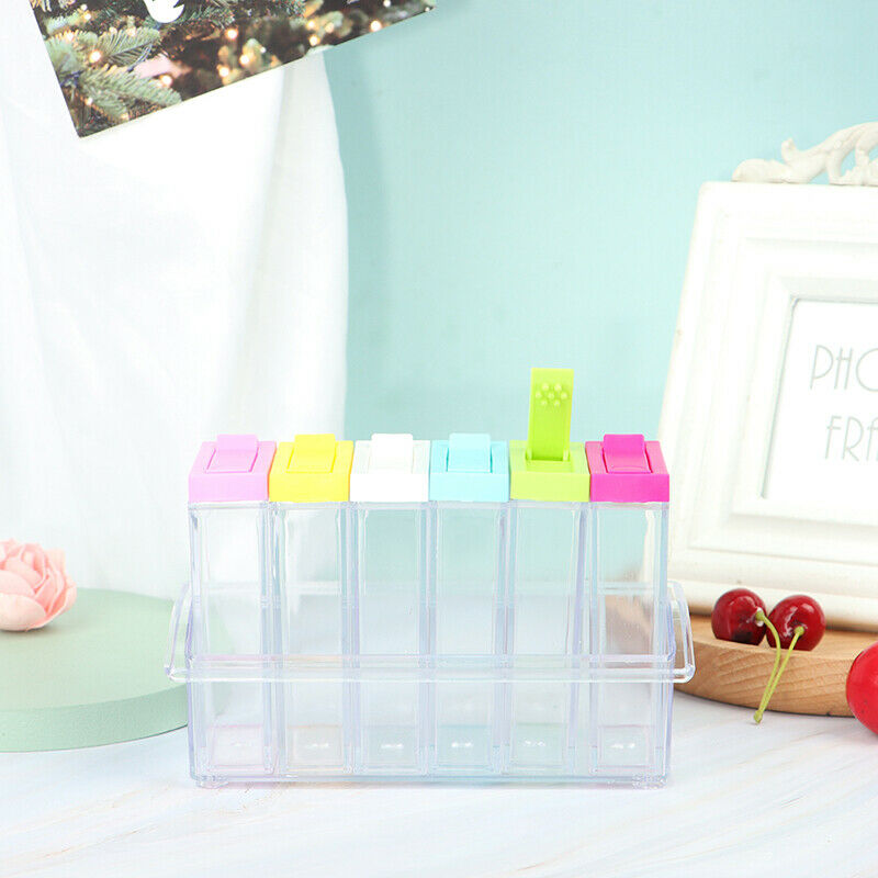 Spice Jar Seasoning Box Kitchen Storage Bottle Transparent PP Pepper Poder T DF