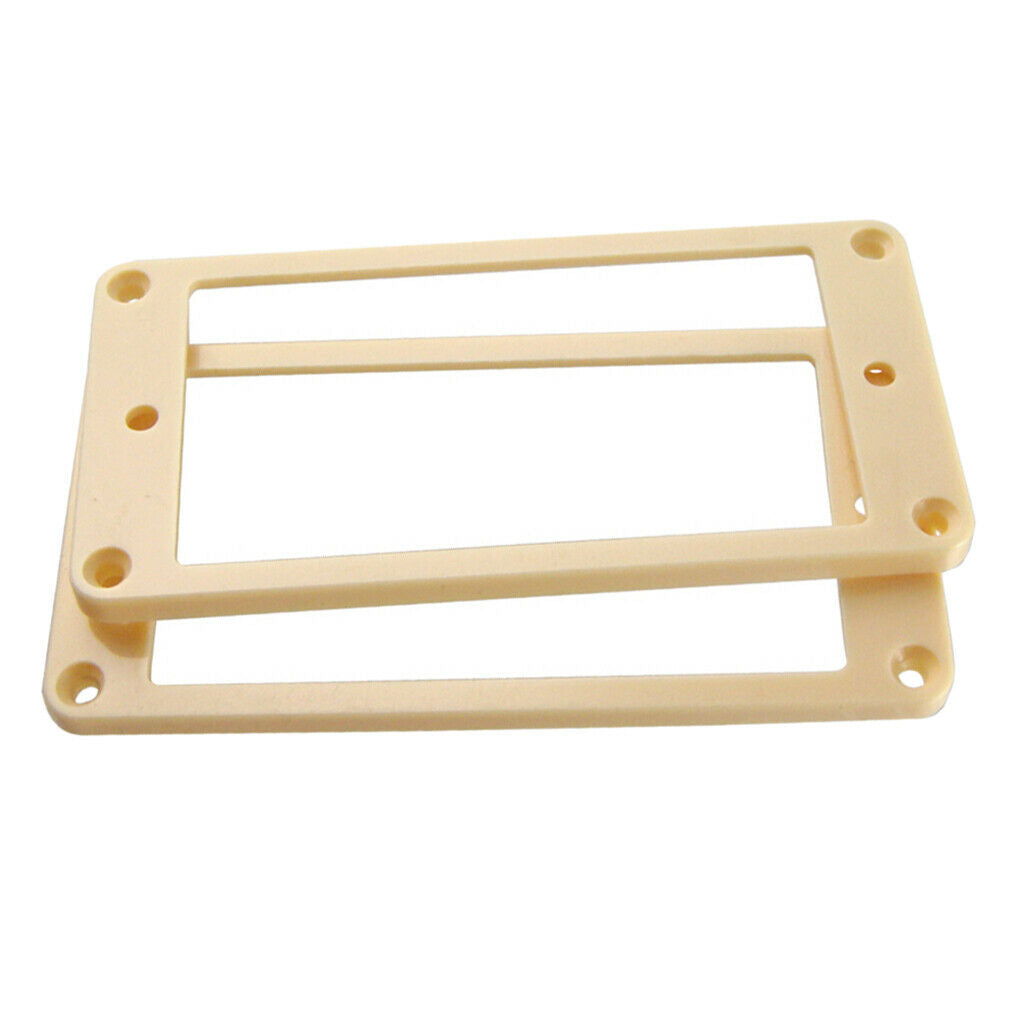 2 Pairs of Plastic Frames for Electric Guitar Pickup Rings