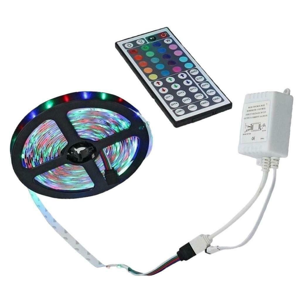 5m LED Light Strips with Remote Battery Powered Home Shop Cub Decoration