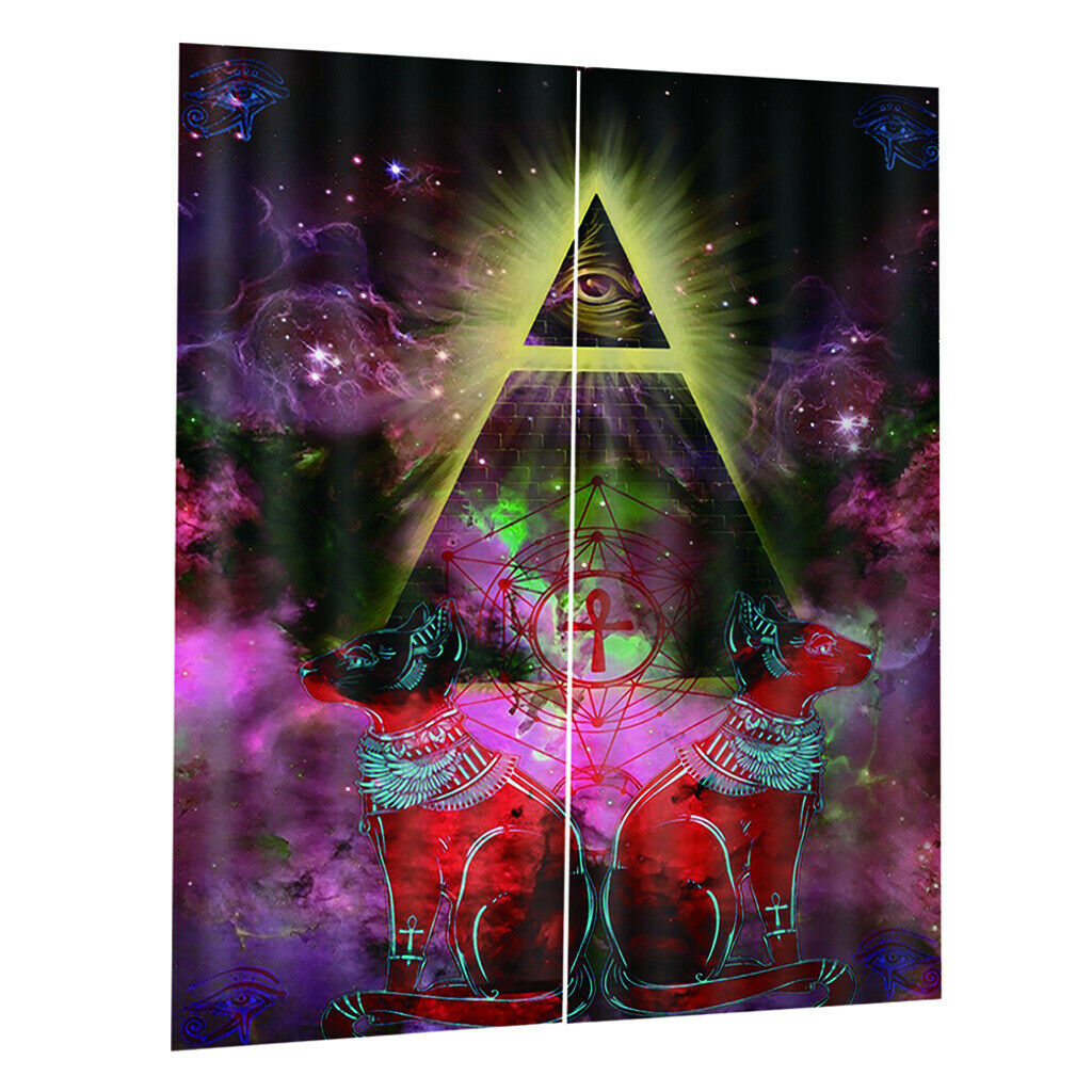 Waterproof Creative Illusion Curtains for Kids Room Decoration 170x200cm