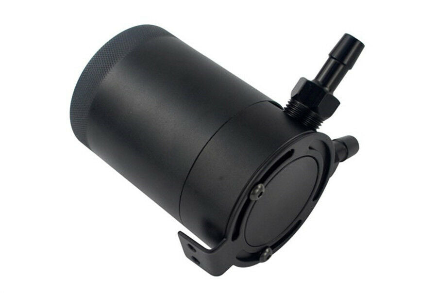 Baffled Oil Catch Can Tank 2-Port Universal 3/8" NPT Inlet Outlet