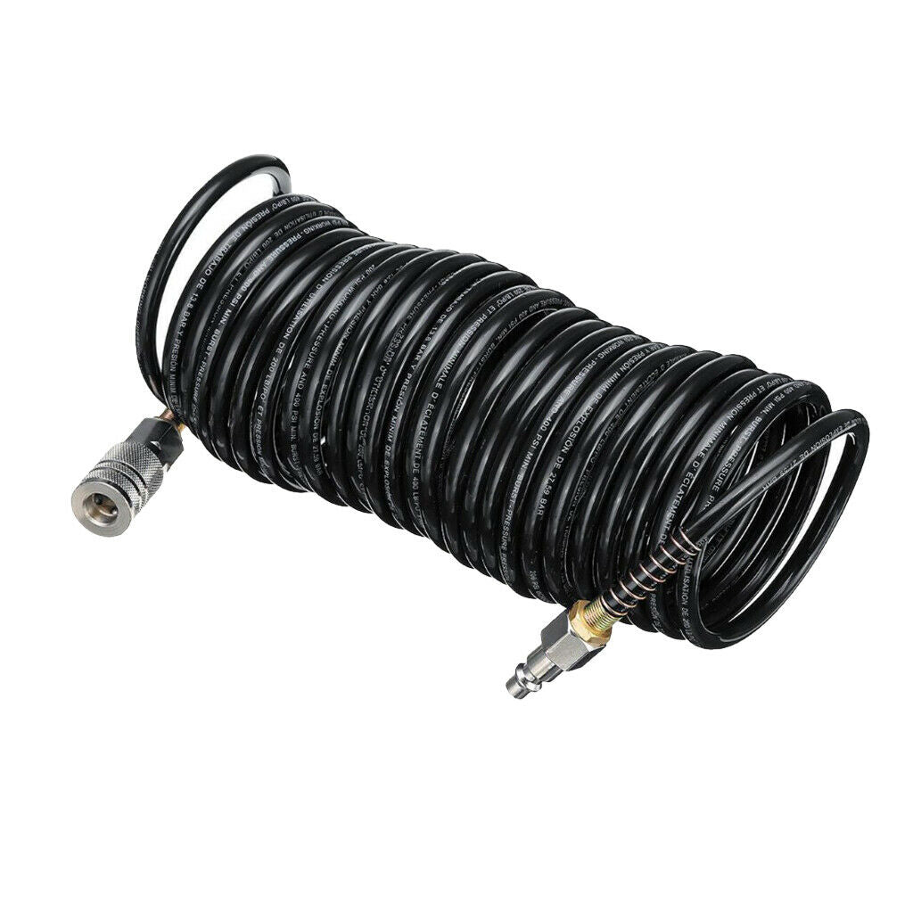Professional Grade Polyethylene Air Hose with 1/4 inch Industrial Fitting