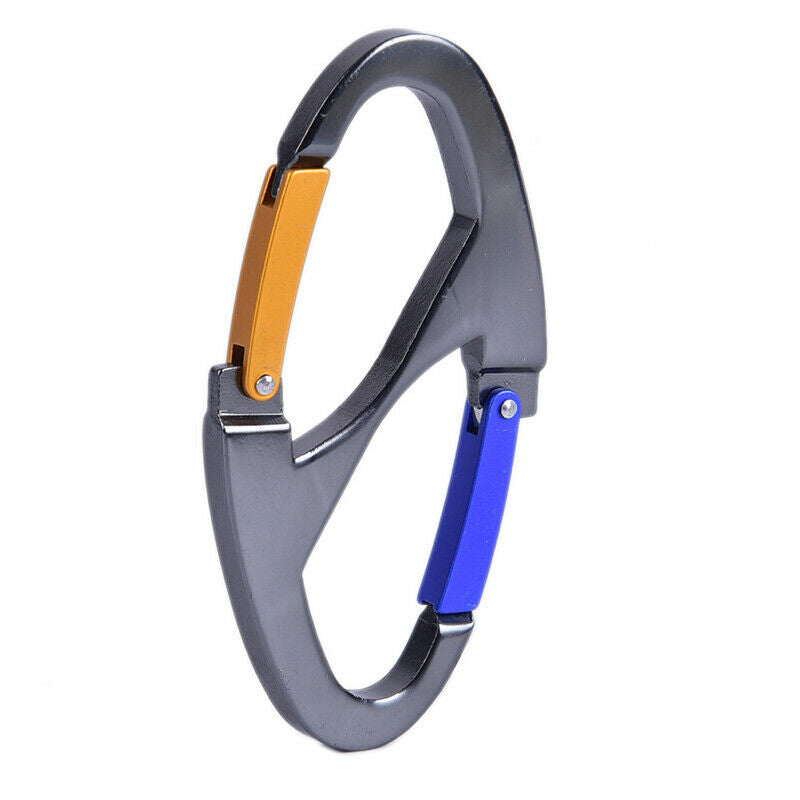 8 Shaped Carabiner Keychain Snap Clip Hook Hiking Buckle Outdoor Camping .l8