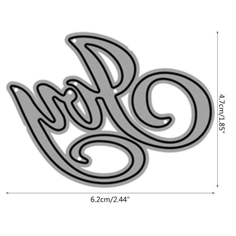 Joy Word Metal Cutting Dies Stencil Scrapbooking DIY Album Stamp Paper Cards