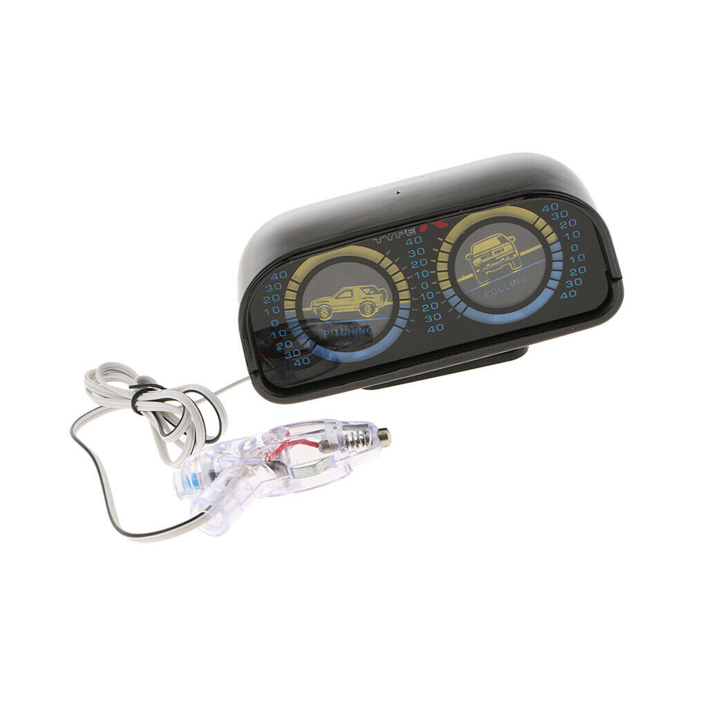 Black Universal Pitch and Roll Clinometer and Graphic (w/o Compass)
