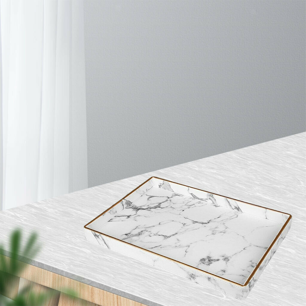 Marble Texture Serving Tray Storage Containers Boxes Tray Gifts