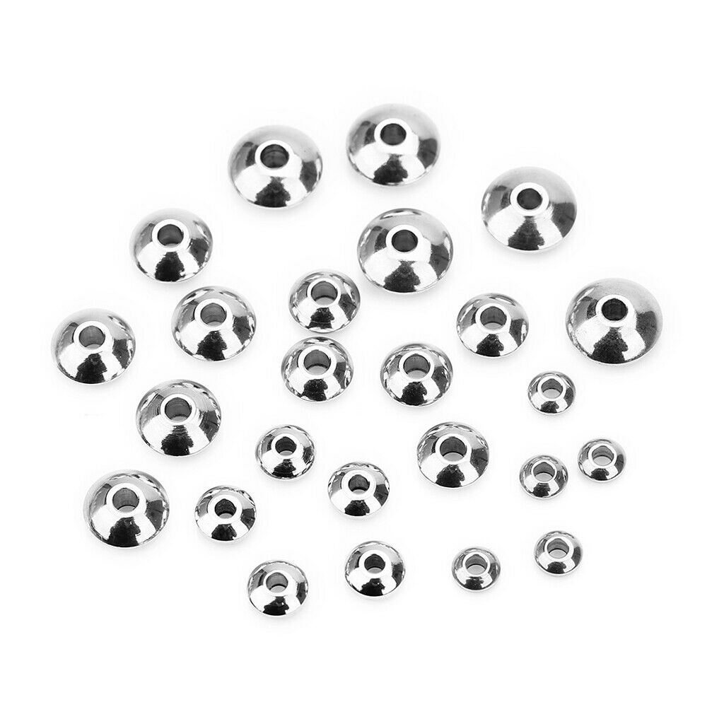 50Pcs UFO Spacer Beads Jewelry Bead Charm Spacers  Beads for Jewelry Making DIY