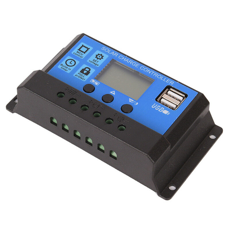 10A 12V/24V Solar Panel Charger Controller Battery Regulator USB LCD SS GzDD